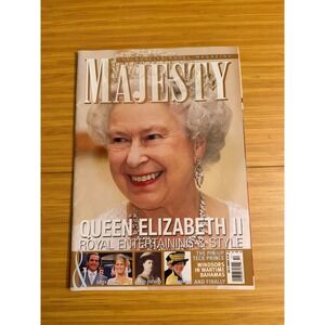 Majesty Magazine Queen‎ Elizabeth II Royal Entertaining Style Pictorial Issue